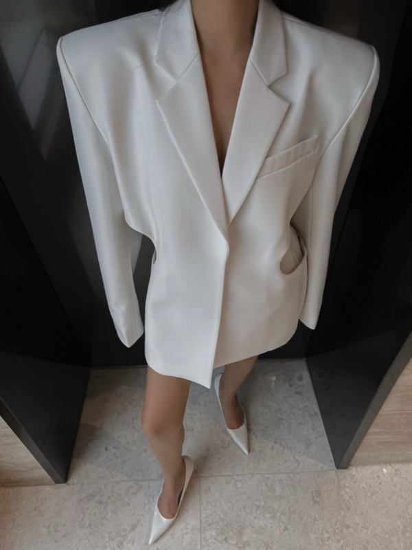 Zweiteiler Schulter-Blazer-Kleid