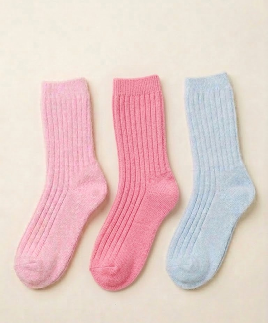 Angora-Wollsocken