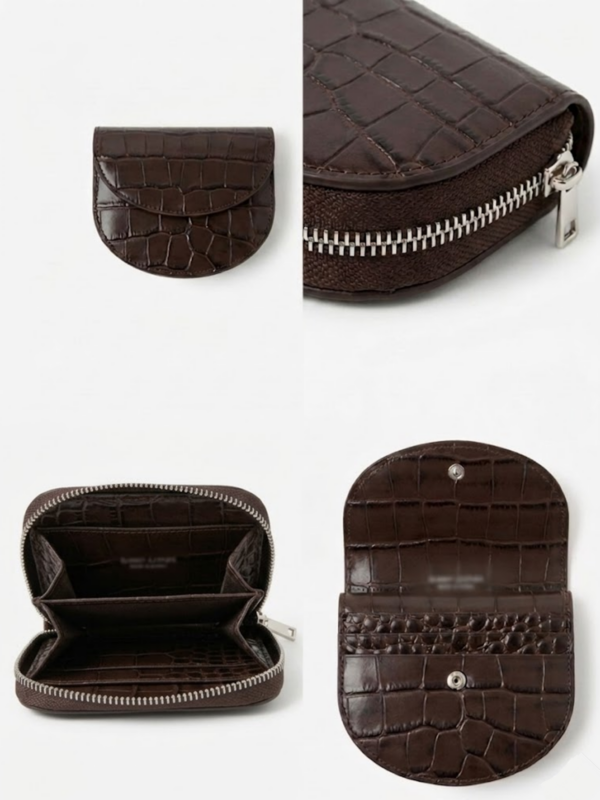 Braunes Lederportemonnaie