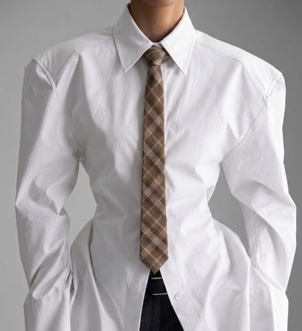 Braune Karo-Krawatte