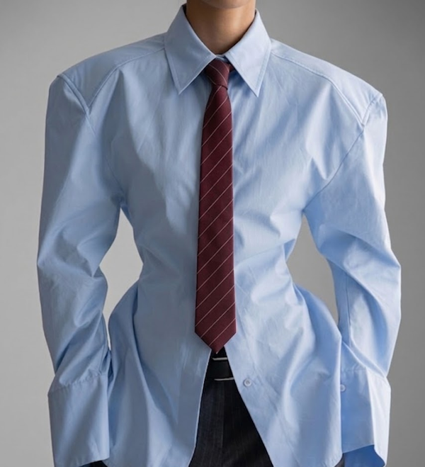 Burgunder Streifen-Krawatte