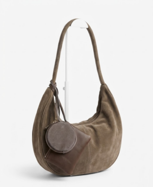 Luna Wildleder-Schultertasche