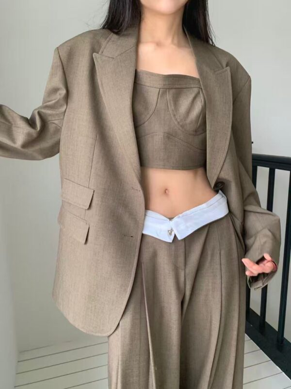 Sand Co-ord Oversized Blazer