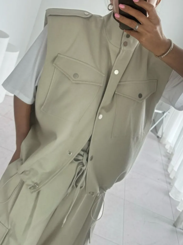 Padded Shoulder Co-ord Weste