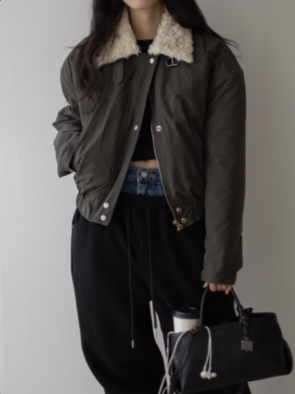 Schwarze Denim Waist Layered Hose