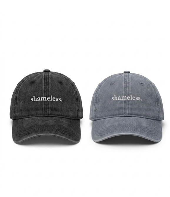 Embroidered Washed Cap