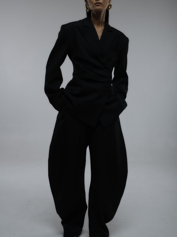 Pantalon Signature Barrel Noir