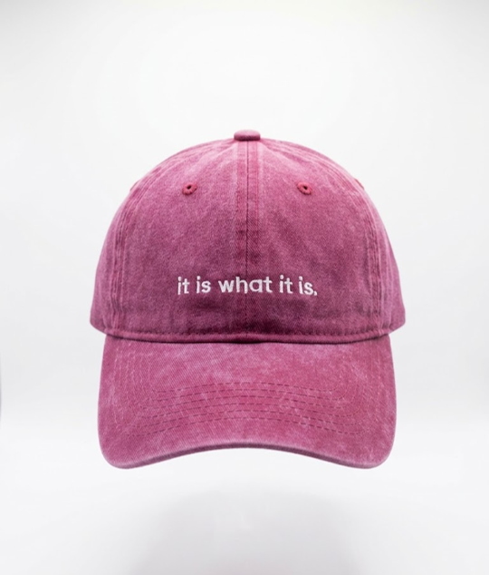 Casquette Relaxed Washed Bordeaux