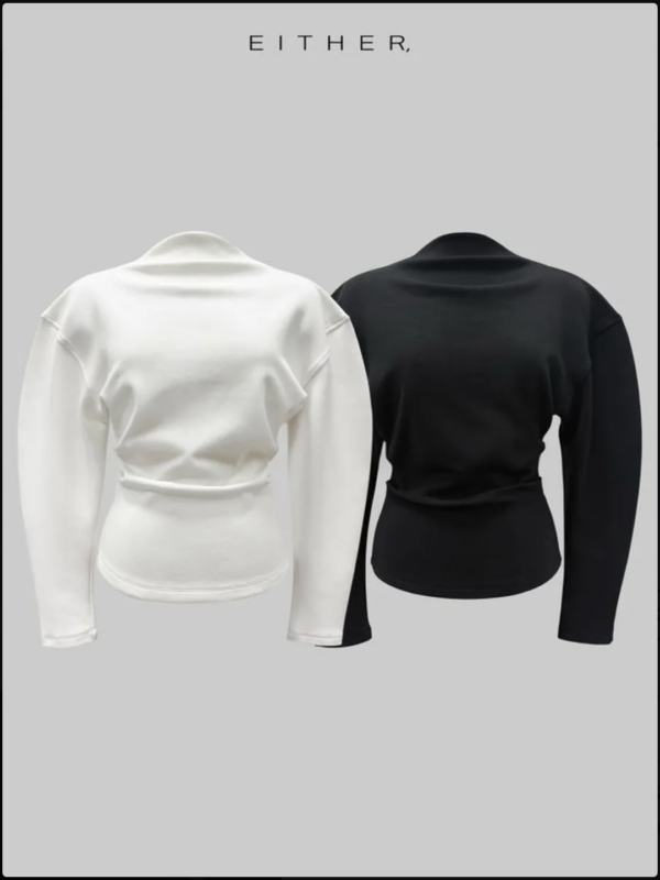 Cocoon Sleeve Back Slit Top